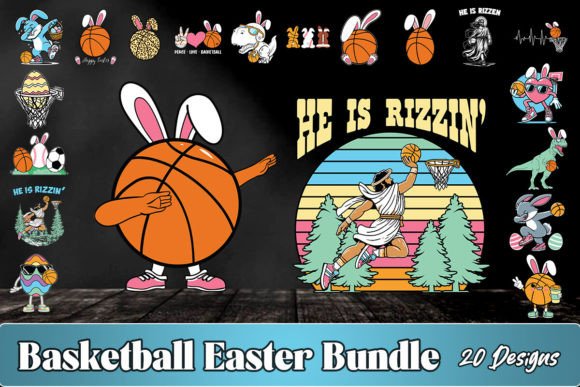 Basketball Easter SVG Bundle & Crafts