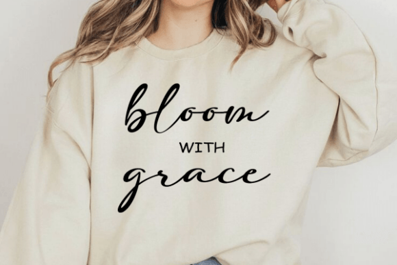 Bloom with Grace Christian PNG SVG