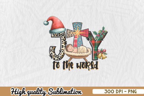 Christmas Jesus Joy to the World PNG for Crafts