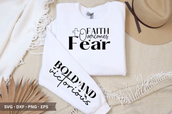 Faith Overcomes Fear Sleeve SVG