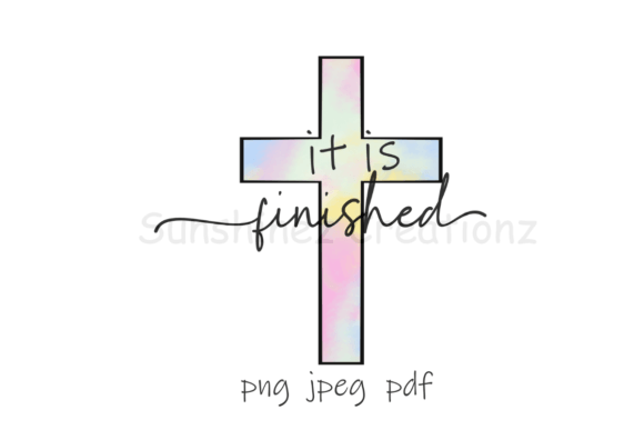 It is Finished Watercolor Cross Crafts