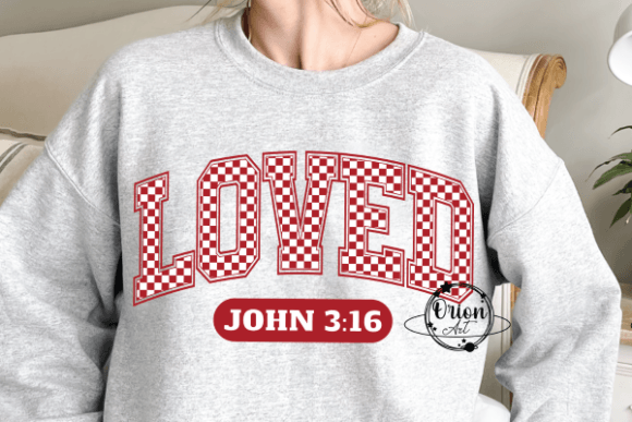 Loved John 3 16 Valentine's Day PNG for Crafts