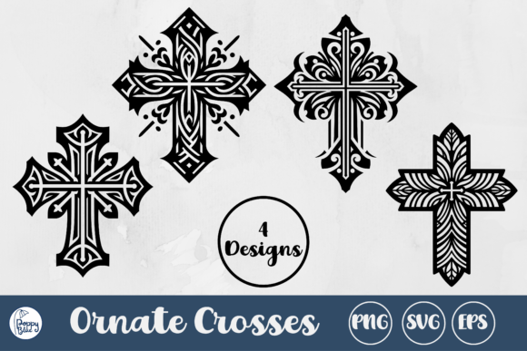 Ornate Crosses Svg Bundle