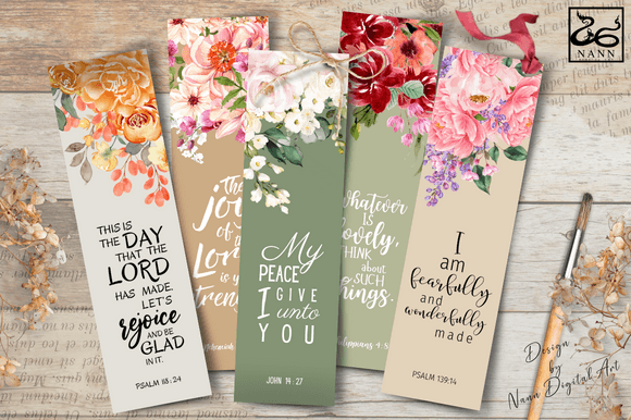 Printable Bible Verse Bookmarks Set 297 & Crafts