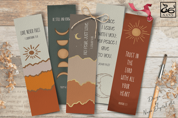 Printable Bible Verse Bookmarks Set 299 and Print Templates