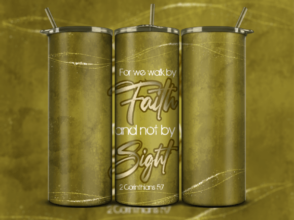 Walk by Faith 20oz Skinny Tumbler Wrap & Crafts